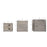 Set of 6 Rustic Square Cube Wood Vase-Set of 6-Koyal Wholesale-4" x 4" x 4"-