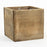 Set of 6 Shabby Brown Square Cube Wood Vase-Set of 6-Koyal Wholesale-4" x 4"-