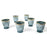 Set of 6 Shabby Chic Glass Vintage Votive Candle Holders Bulk Pack-Koyal Wholesale-Frosted Blue-Set of 1 (6 PC)-