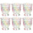 Set of 6 Vintage Glass Candle Holder Bulk Pack-Koyal Wholesale-Blush Pink-Set of 6-
