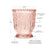 Set of 6 Vintage Glass Candle Holder Bulk Pack-Koyal Wholesale-Blush Pink-Set of 6-