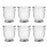 Set of 6 Vintage Glass Candle Holder Bulk Pack-Koyal Wholesale-Blush Pink-Set of 6-