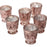 Set of 6 Vintage Glass Candle Holder Bulk Pack-Koyal Wholesale-Blush Pink-Set of 6-