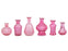 Set of 6 Vintage Glass Flower Bud Vases-Set of 6-Koyal Wholesale-Berry-