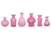 Set of 6 Vintage Glass Flower Bud Vases-Set of 6-Koyal Wholesale-Berry-