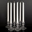Set of 6 Vintage Glass Taper Candle Holders-Set of 6-Koyal Wholesale-Clear-