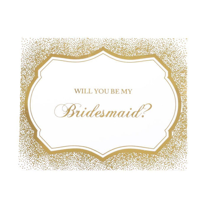 Set of 8 Bridesmaid Proposal Labels-Set of 8-Andaz Press-Gold-