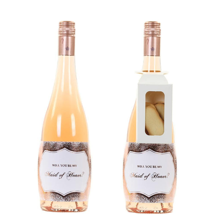 Set of 8 Bridesmaid Proposal Labels-Set of 8-Andaz Press-Rose Gold-