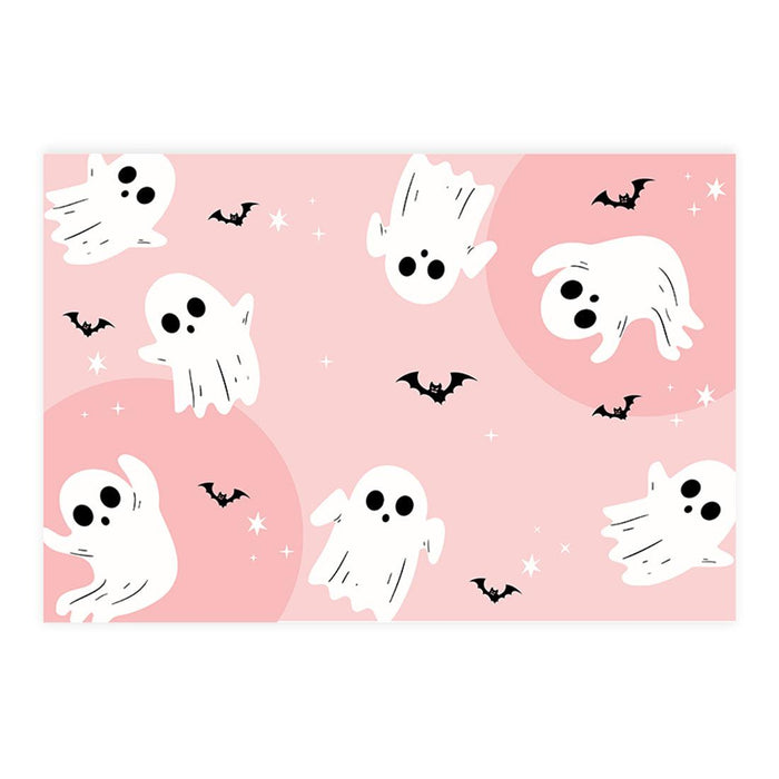 Set of 8 Halloween Disposable Cardstock Paper Placemats for Dining and Decor-Set of 8-Andaz Press-Moonlit Haunted Manor-