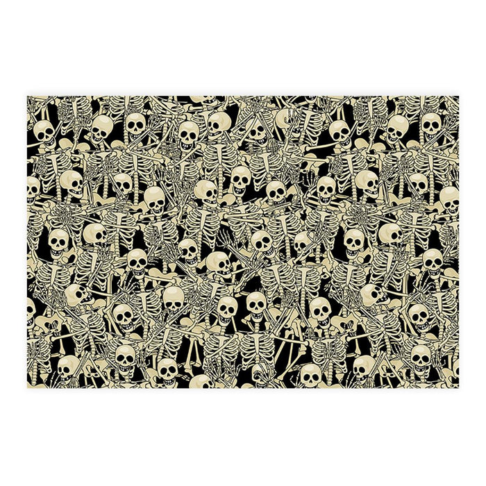 Set of 8 Halloween Disposable Cardstock Paper Placemats for Dining and Decor-Set of 8-Andaz Press-Moonlit Haunted Manor-