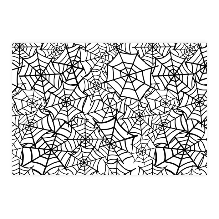 Set of 8 Halloween Disposable Cardstock Paper Placemats for Dining and Decor-Set of 8-Andaz Press-Moonlit Haunted Manor-