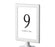 Set of 8 Pick Your Color Framed Double-Sided DIY Table Numbers-Set of 8-Andaz Press-White-1-8-