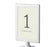 Set of 8 Pick Your Color Framed Double-Sided DIY Table Numbers-Set of 8-Andaz Press-White-1-8-