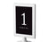 Set of 8 Pick Your Color Framed Double-Sided DIY Table Numbers-Set of 8-Andaz Press-White-1-8-