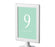 Set of 8 Pick Your Color Framed Double-Sided DIY Table Numbers-Set of 8-Andaz Press-White-1-8-