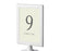 Set of 8 Pick Your Color Framed Double-Sided DIY Table Numbers-Set of 8-Andaz Press-White-1-8-