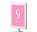 Set of 8 Pick Your Color Framed Double-Sided DIY Table Numbers-Set of 8-Andaz Press-White-1-8-