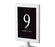 Set of 8 Pick Your Color Framed Double-Sided DIY Table Numbers-Set of 8-Andaz Press-Black-9-16-