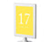 Set of 8 Pick Your Color Framed Double-Sided DIY Table Numbers-Set of 8-Andaz Press-Yellow-17-24-