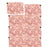 Set of 8 Silk Artificial Hydrangea and Rose Flower Wall Panels-Set of 8-Koyal Wholesale-Pink-24" x 17" x 2.5" H-
