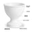 Set of 8 White Pedestal Footed Bowl Bulk Flower Vases-Koyal Wholesale-5.5" x 5.5"-