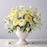 Set of 8 White Pedestal Footed Bowl Bulk Flower Vases-Koyal Wholesale-5.5" x 5.5"-