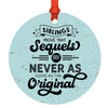 Sibling Christmas Ornaments 20XX, Metal Funny Big Brother & Sister Gift-Set of 1-Andaz Press-Siblings Prove That Sequels Are Never As Good As the Original-