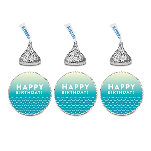 Sports Birthday Shapes Hershey's Kisses Stickers-Set of 216-Andaz Press-Baseball-