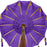 Tabletop Bali Umbrella Centerpiece-Set of 1-Koyal Wholesale-Plum Purple-