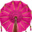 Tabletop Bali Umbrella Centerpiece-Set of 1-Koyal Wholesale-Plum Purple-