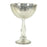 Tall Antique Glass Compote Bowl Pedestal Flower Bowl Centerpiece-Set of 1-Koyal Wholesale-Navy Blue-7" D x 10.5" H-