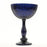 Tall Antique Glass Compote Bowl Pedestal Flower Bowl Centerpiece-Set of 1-Koyal Wholesale-Navy Blue-7" D x 10.5" H-