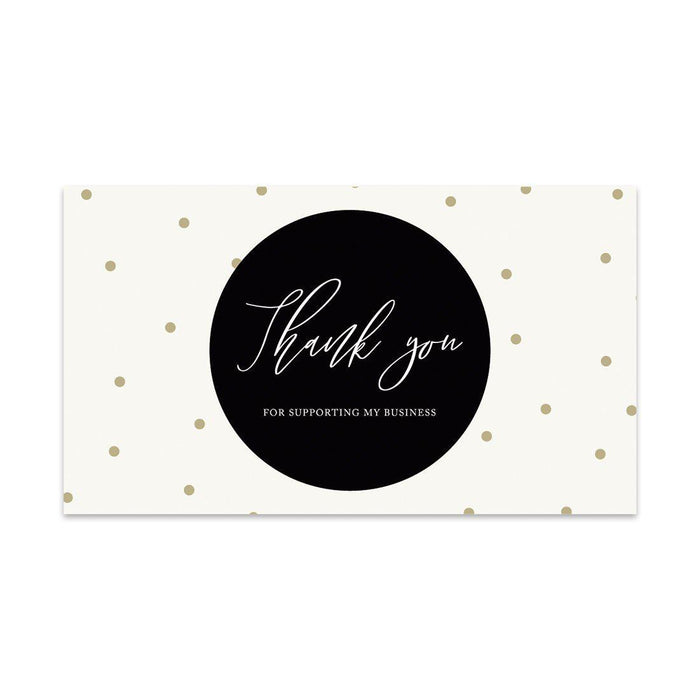 Thank You for Supporting My Small Business Cards-Set of 100-Andaz Press-Baby Blue Neutral Watercolor-