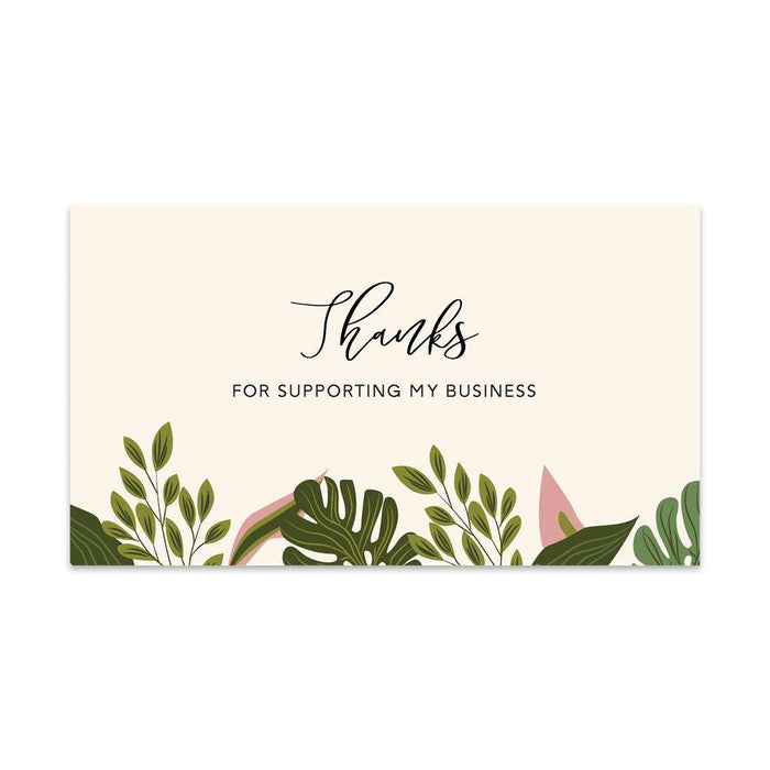 Thank You for Supporting My Small Business Cards-Set of 100-Andaz Press-Baby Blue Neutral Watercolor-