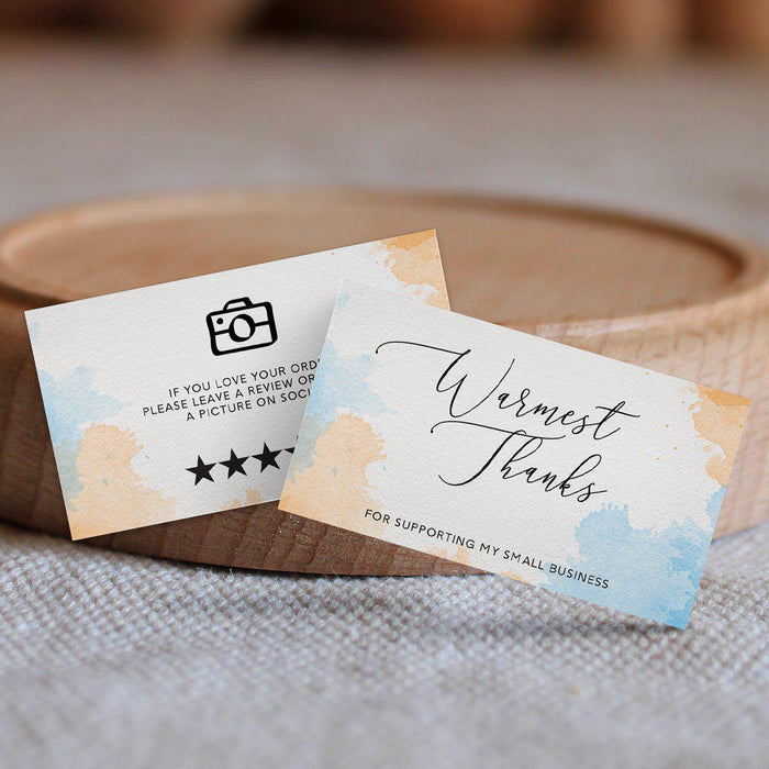 Thank You for Supporting My Small Business Cards | Koyal thank-you-for-supporting-my-small-business-cards-koyal