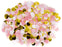 Tissue Paper Confetti 1-Inch Round Circles, Bulk 5.3 oz Pack, Confetti Balloon Decorations-Set of 1-Andaz Press-Blush Pink, White, Gold-