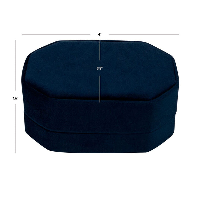 Travel Case Velvet Ring Box-Set of 1-Koyal Wholesale-Gray-