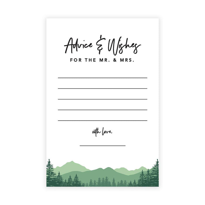 Wedding Advice & Well Wishes Guest Book Cards for Bride and Groom Design 1-Set of 56-Andaz Press-Autumn Fall Maple Leaves-