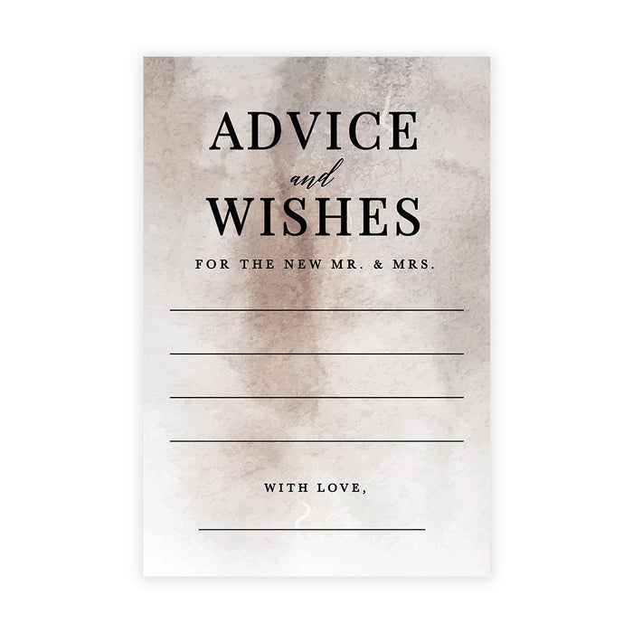 Wedding Advice & Well Wishes Guest Book Cards for Bride and Groom Design 1-Set of 56-Andaz Press-Autumn Fall Maple Leaves-