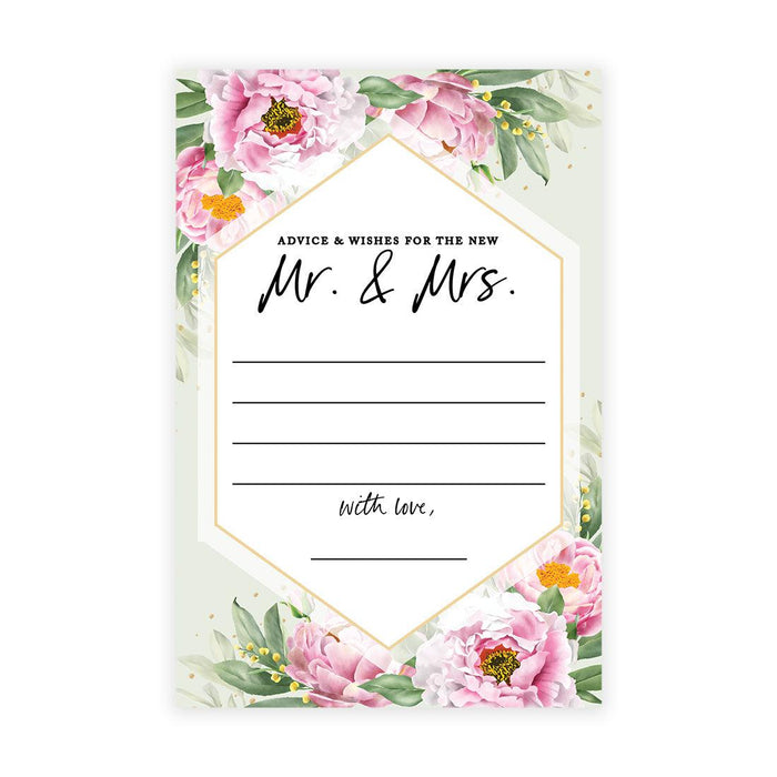 Wedding Advice & Well Wishes Guest Book Cards for Bride and Groom Design 1-Set of 56-Andaz Press-Autumn Fall Maple Leaves-