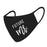 Wedding Collection Face Mask, Reusable Black Cloth Masks with 1 Replaceable PM 2.5 Protection Filter-Set of 1-Andaz Press-Future Mr.-