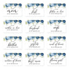 Wedding Day Gift Cards with Envelopes, To My Wife Husband Mom Dad Mother-In-Law Father-In-Law-Set of 12-Andaz Press-Blue Roses-