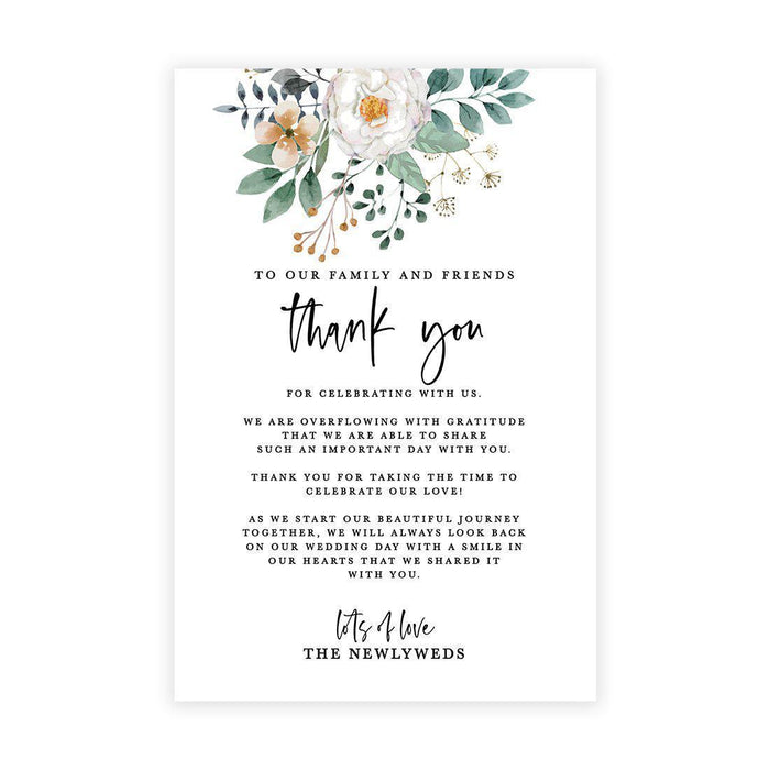 Wedding Thank You Place Setting Cards for Table Reception, Wedding Decoration Seating Design 1-Set of 56-Andaz Press-Autumn Fall Maple Leaves-
