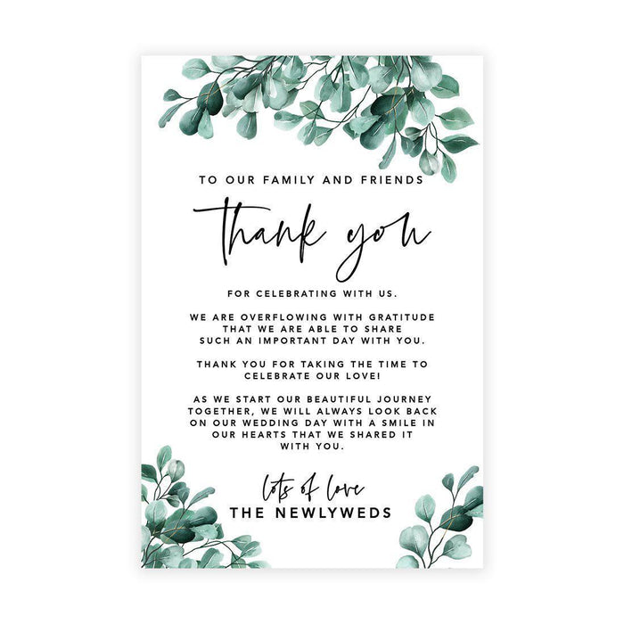 Wedding Thank You Place Setting Cards for Table Reception, Wedding Decoration Seating Design 1-Set of 56-Andaz Press-Autumn Fall Maple Leaves-