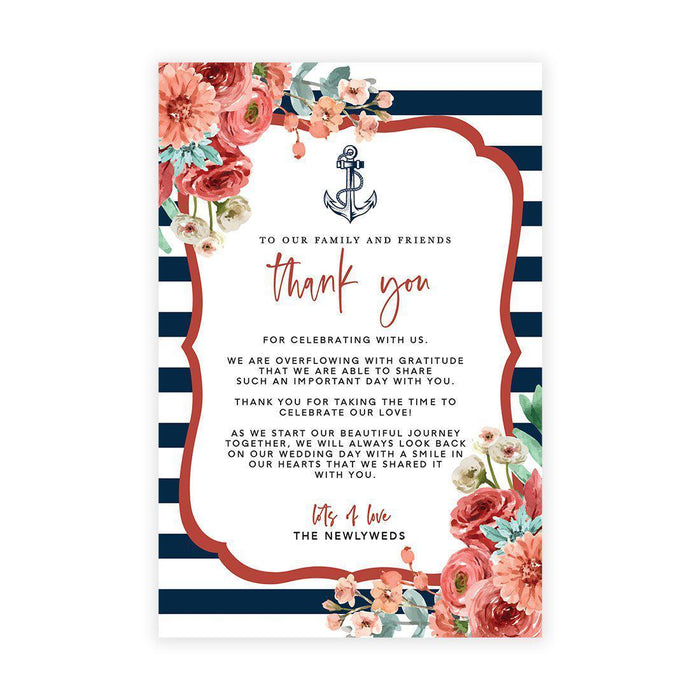 Wedding Thank You Place Setting Cards for Table Reception, Wedding Decoration Seating Design 1-Set of 56-Andaz Press-Autumn Fall Maple Leaves-