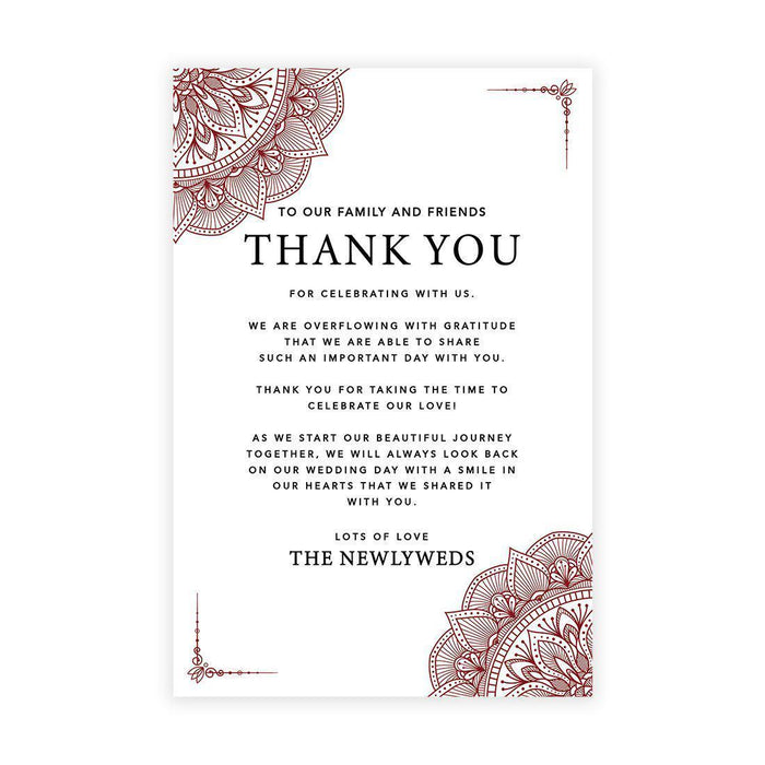 Wedding Thank You Place Setting Cards for Table Reception, Wedding Decoration Seating Design 1-Set of 56-Andaz Press-Autumn Fall Maple Leaves-