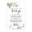 Wedding Thank You Place Setting Cards for Table Reception, Wedding Decoration Seating Design 1-Set of 56-Andaz Press-Greenery-