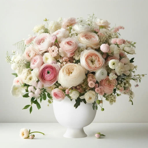 White Pedestal Footed Bowl Bulk Flower Vases-Set of 8-Koyal Wholesale-5.1” x 5”-