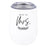 Wine Tumbler with Lid Stemless Stainless Steel Insulated Gift for Wedding Engagement Bridal Shower Gifts-Set of 1-Andaz Press-Miss to Mrs.-