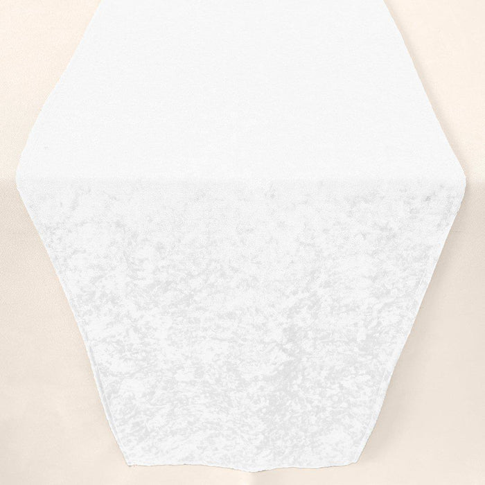 XL Premium Crushed Velvet Table Runner, 20 x 120 Inch-Set of 1-Koyal Wholesale-Gray-